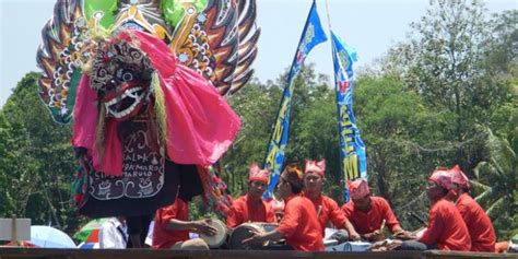 Unik Festival Barong Prejeng Banyuwangi Digelar Di Sawah