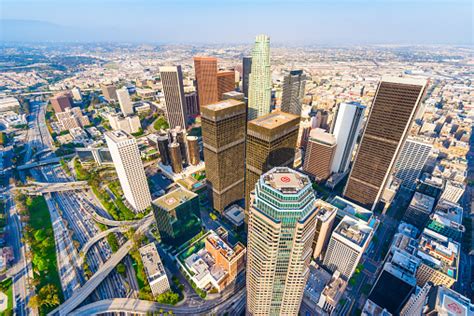 Los Angeles California Downtown Skyscrapers Cityscape Panorama Skyline