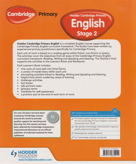 Cambridge english teaching and learning materials. Hodder Cambridge Primary English Learner's 2 | Text Book ...