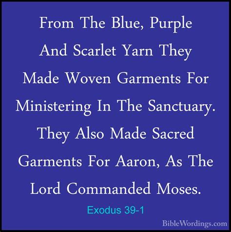 Exodus 39 Holy Bible English
