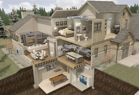 3d Building Cutaway Renderings Viz Graphics 3d Building Building