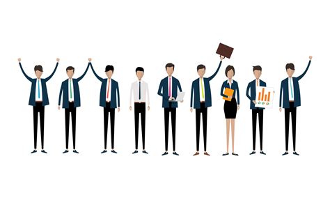 Collection Of Professional Business People 1127288 Vector Art At Vecteezy