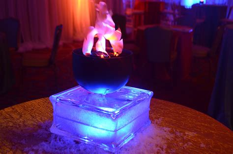 Fire And Ice Centerpieces Holiday Party Decor