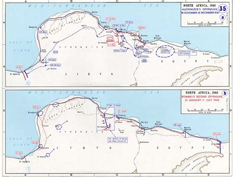 In time axis operations in libya would expose several key issues. Map of German Offensives into North Africa (1941-1942)