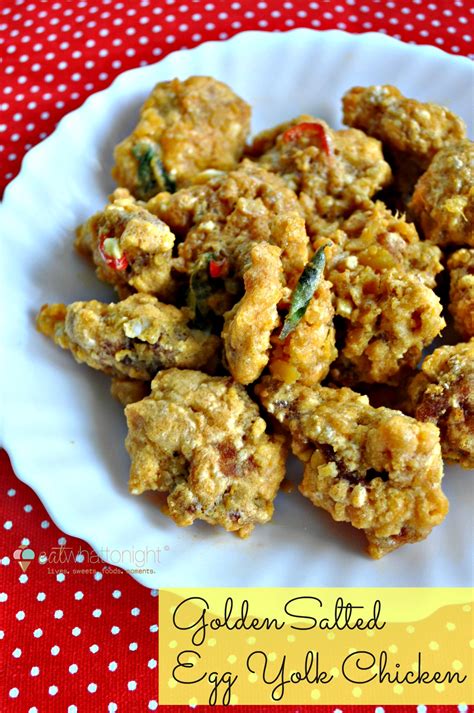 Give it a few quick stirs to mix well before serving. Golden Salted Egg Yolk Chicken - Eat What Tonight