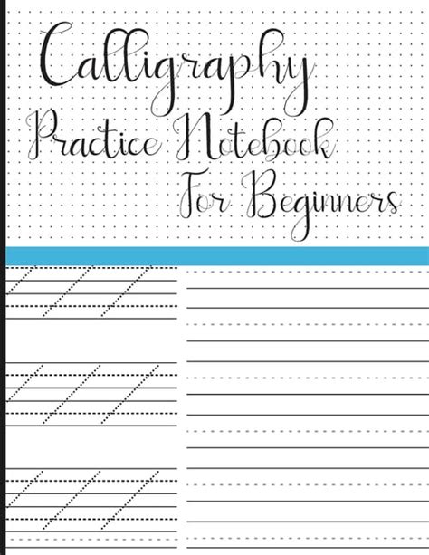 Calligraphy Practice Notebook For Beginners Modern Calligraphy Slant