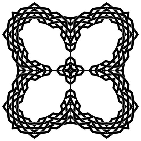 Onlinelabels Clip Art Interlocking Geometric Design 8