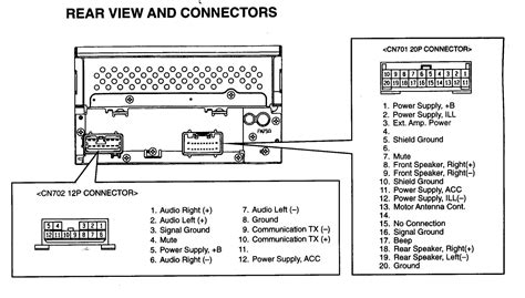 Car Audio Wire Diagram Codes Toyota Factory Car Stereo Repair Bose