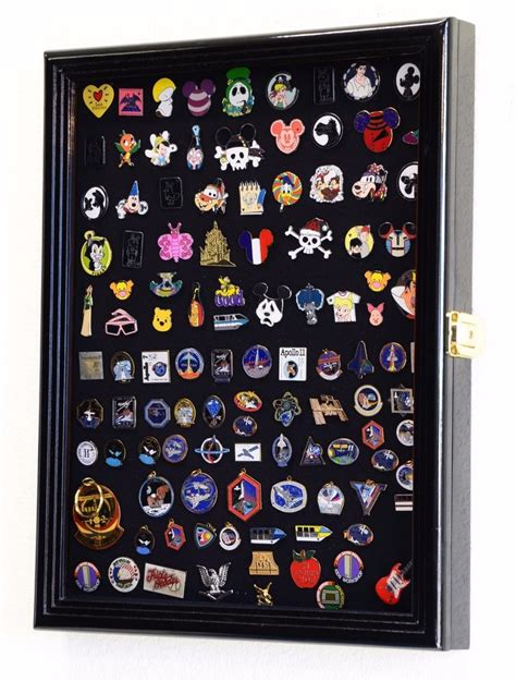 Lapel Pin Display Case Cabinet Shadow Box Frame Disney Hard Rock