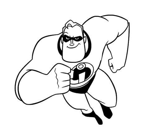 The Incredibles Coloring Pages Dash
