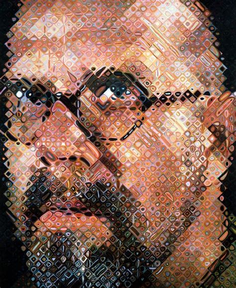 Represented by internationally reputable galleries. Chuck Close: Self-Portraits 1967-2005