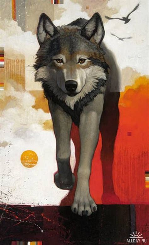 Artist Graig Kosak Wildlife Art Wolf Painting Animal Drawings