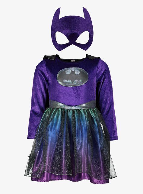 Halloween Dc Batgirl Multicoloured Costume Fancy Dress For Kids