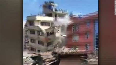 Buildings Collapse During Nepal Earthquake Cnn Video