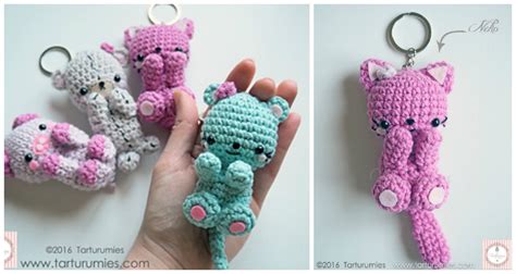 Amigurumi Cat Kawaii Keychain Crochet Free Pattern - Crochet & Knitting
