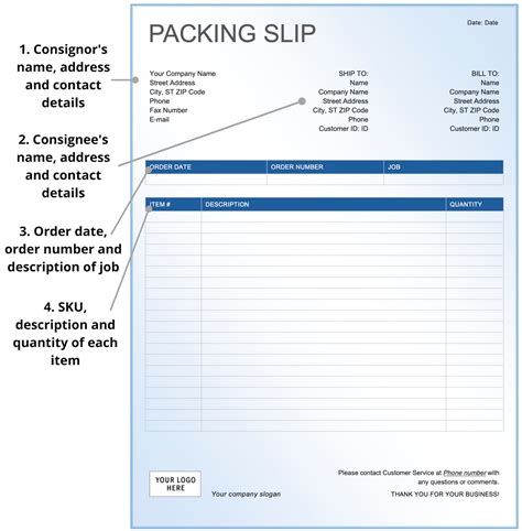 Packing Slip Definition And Free Template Mandp International