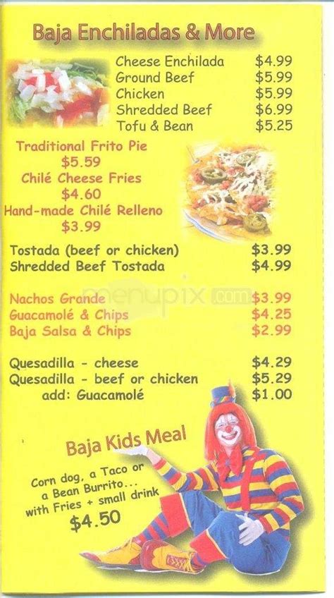 2820 w zia rd, santa fe, nm 87505. Menu of Baja Tacos & Burgers in Santa Fe, NM 87505