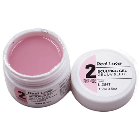 Gel Linha LIGHT Sculping 8 Nude Pink 15ml Real Love Usina Das Unhas