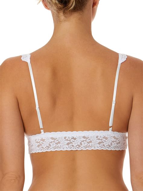 Signature Lace Padded Crossover Bralette White Hanky Panky