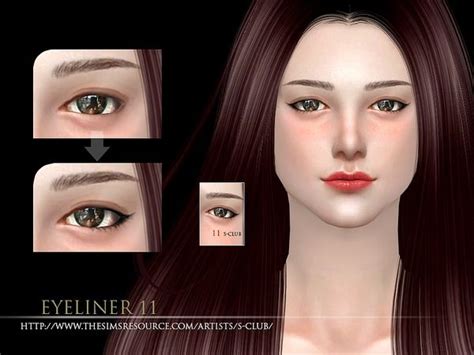 S Club Wm Ts4 Eyeliner 11 Eyeliner Sims 4 Cc Makeup Makeup Eyeliner