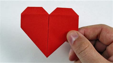 How To Make A Paper Heart Folding Origami Heart Tutorial Youtube