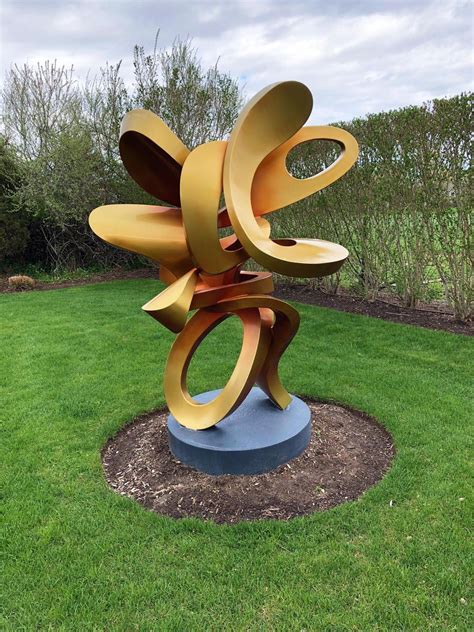 Scarlet Large Outdoor Abstract Aluminum Metal Sculpture Contemporary