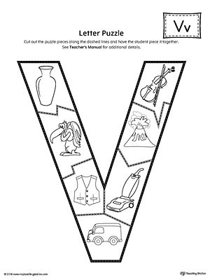Check spelling or type a new query. Letter V Puzzle Printable | MyTeachingStation.com