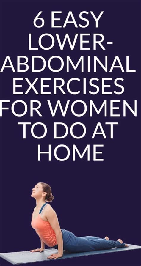 6 Easy Lower Abdominal Exercises For Women To Do At Home