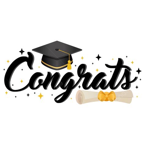 Congratulation On Your Graduation Text With Toga Hat Happy Graduation