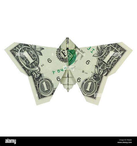 Dinero Origami Insectos Mariposas Plegadas Con Real One Dollar Bill