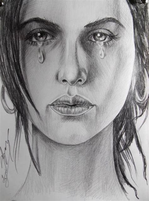 Sad Woman Drawing Check Out Inspiring Examples Of Sad Girl Artwork On