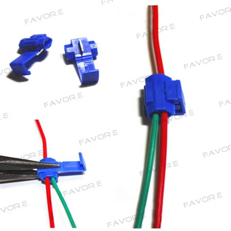 50pcs Blue Scotch Lock Wire Connectors Quick Splice Terminals Crimp For