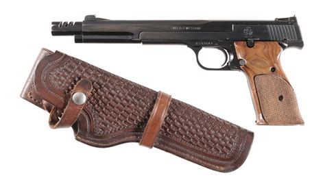 Smith And Wesson Model 41 Semi Automatic Pistol With Holster