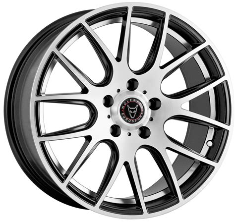 Wolfrace Eurosport Munich Gloss Black Polished Face Alloy Wheel