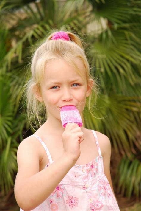 Little Girl Sucking Ice Cream Stock Photos Free And Royalty Free Stock