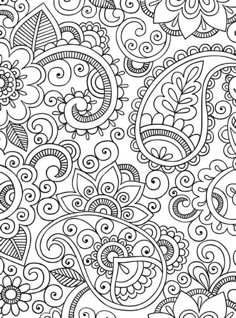 Paisley Coloring Pages Printable