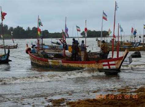 Typical Wooden Canoes As Used In The Small Scale Fisheries At Dixcove
