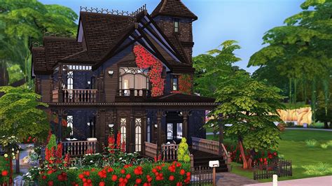 The Goths New House 🌹 The Sims 4 Speed Build Youtube