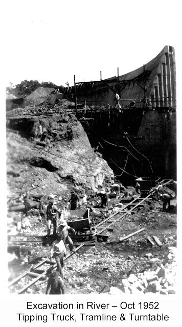 Old Images Of Rylstone District Rylstone Dam Construction 1