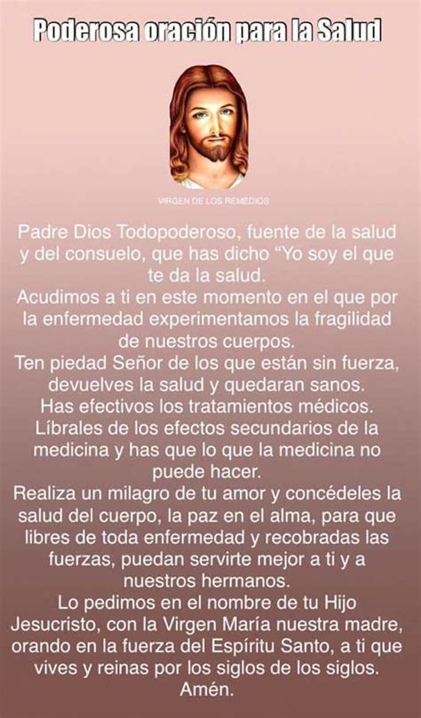 Catolica oracion para los enfermos. Pin de Maria Del en Oraciones | Oraciones para enfermos ...