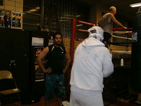 Colonel Shows Jason Some Technique Boxing Gym Gym Jason