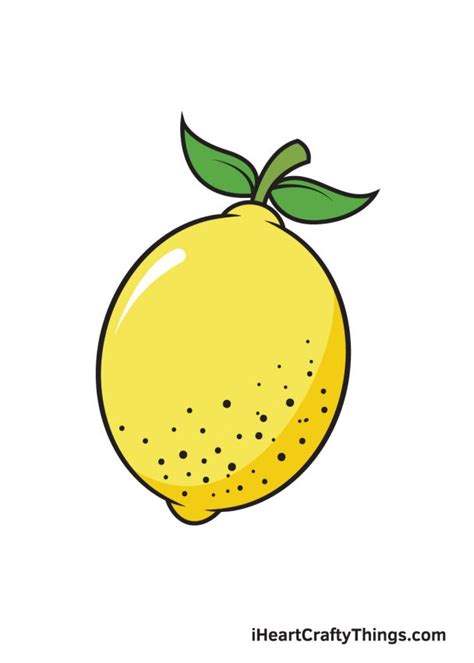 Lemon Drawing How To Draw A Lemon Step By Step