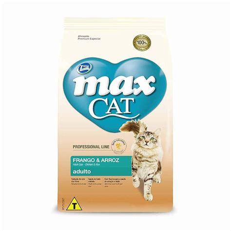 Ração Max Cat Professional Line Adulto Frango E Arroz 20kg Agroshopping