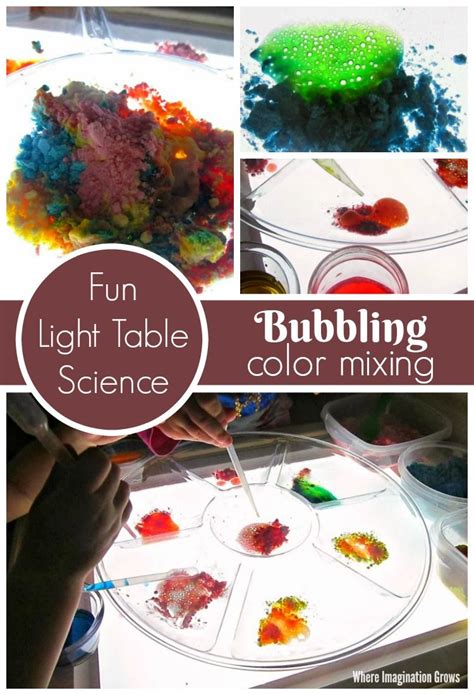 A baby activity table is comprised of a number of toys which are helpful in improving the thinking, creativity if you are looking forward to buying the best activity for toddlers or best baby activity table of so this musical activity table has plenty of sounds and lights which will help him in the. Bubbling color mixing for kids! Simple light table science ...