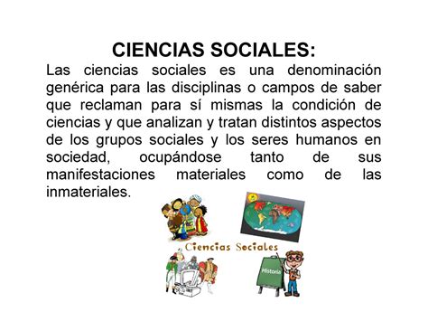 Ciencias Sociales Clase Ciencias Sociales Las Ciencias Sociales Es