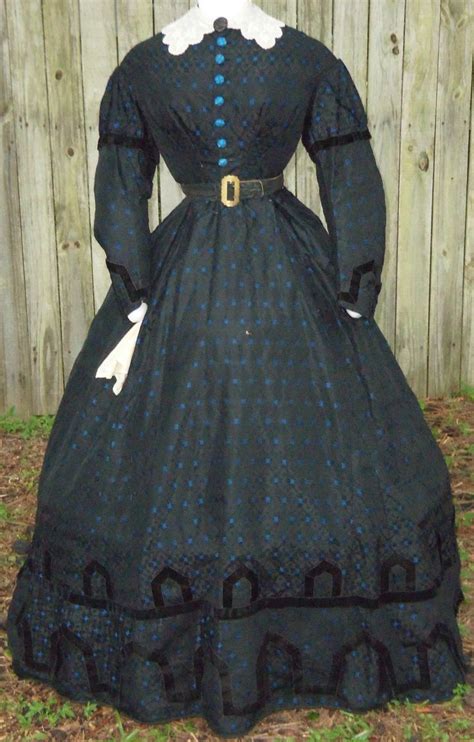 Magnificent Civil War Era Day Dress C1865 Civil War Dress Civil War