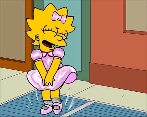Lisa Holding Her Dress Down By Steven4554 Lisa The Simpsons Lisa Simpson