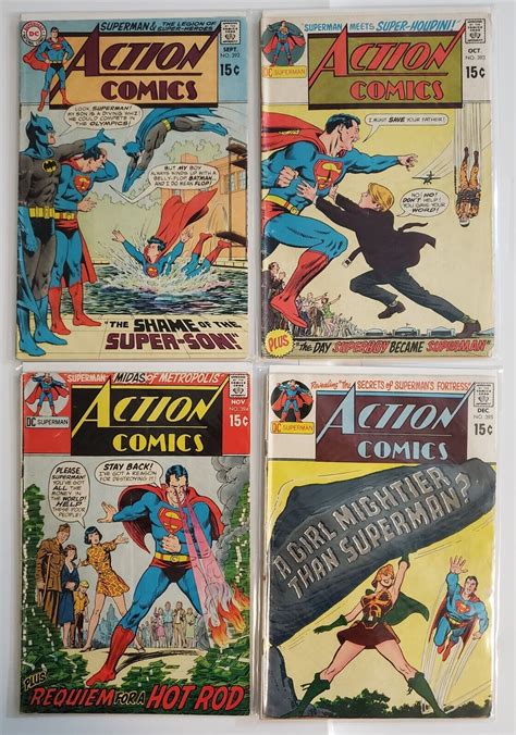 Action Comics Dc Silver Age Comic Full Run Lot Superman Neal Adams Vg Ebay