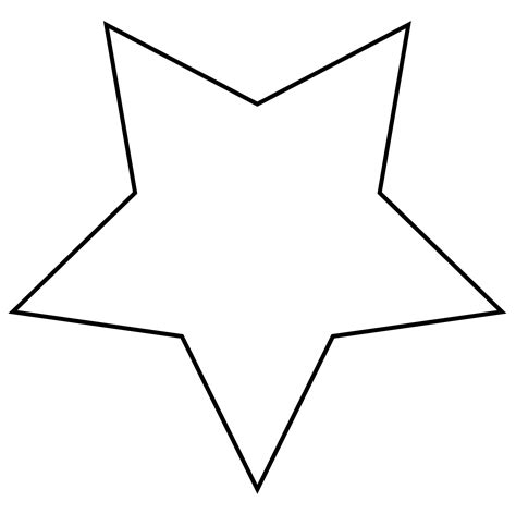 Large Star Outline Clipart Best