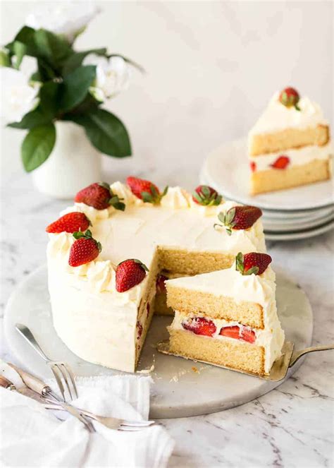 Butter Cake Sponge Cake Recipetin Eats